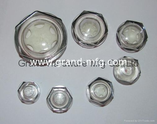 calidad  M60x2 Circular Plastic Oil Sight Glass withe reflector male Metric Thread Liquid Level Gauge M42X2 M36X1.5 Oil Level Sight Gauge Supplier Fabricación