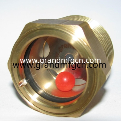 UNF 3/4 1,1/2 Tanque de refrigeración de sobretensiones personalizadas comprueba la vista de vidrio de aluminio tanque de refrigeración de latón vista de vidrio NPT 1/2 3/4 INCH