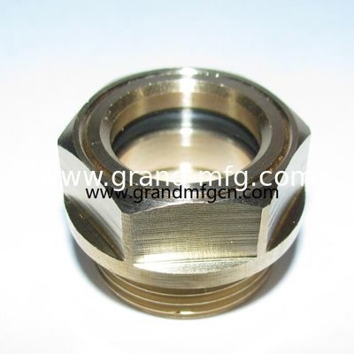 NPT hilo 3/8&quot; 1/2&quot; 3/4&quot; 1,1/4&quot; compresor de aceite Visión de vidrio de nivel de monitoreo de gas de petróleo gas de combustible del tanque de sitio del enchufe de la oleoducta