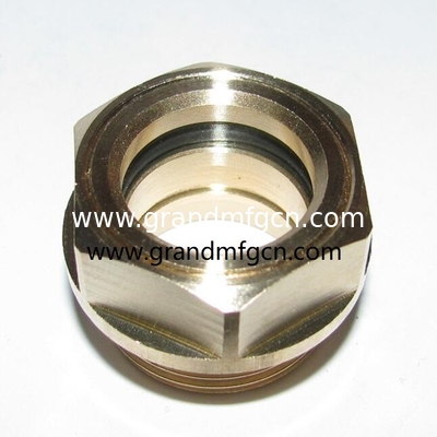 NPT hilo 1/2&quot; 3/8&quot; 3/4&quot; 1&quot; sopladores Vidrio de aceite de latón Vidrio de ajuste de aceite de gas Tanque de combustible sitio de enchufe Vidrio de aceite de bomba Vidrio de ras Vidrio de aceite de vista Vidrio para aplicaciones de bomba y caja de engranajes