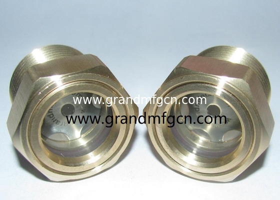 NPT3/8&quot; medidor de visualización de nivel de aceite de latón para la caja de engranajes del tanque de la bomba compresor de aire vidrio de visualización de latón con reflector ss304 personalizado