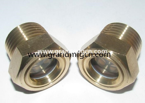 tubo de NPT macho roscado 1 pulgada bomba de vacío de nivel de aceite de visión de vidrio indicador de reducción y compresor de aire de visión de vidrio de enchufe