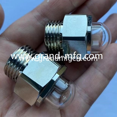 G1/2" G3/4" compresor de refrigeración reductores de velocidad visor vidrio cúpula de burbujas de aceite visor vidrio gauge tapones bsp hilo