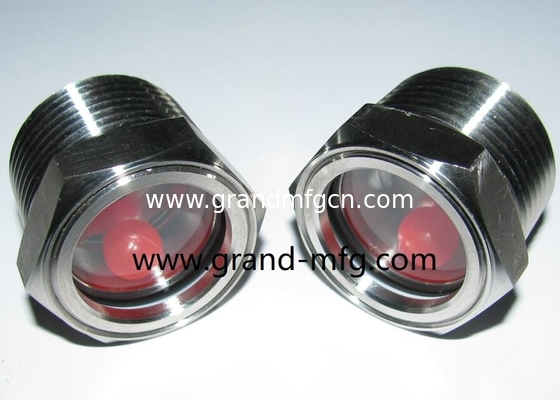 NPT 1-1/4 INCH de acero inoxidable SUS304 vidrio de visualización de nivel de aceite GAUGE de nivel de aceite Servicio OEM sin acabado