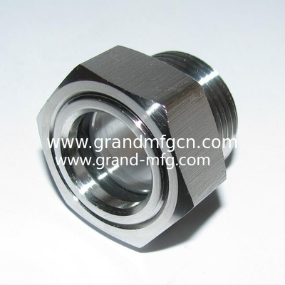 NPT 1-1/4 INCH de acero inoxidable SUS304 vidrio de visualización de nivel de aceite GAUGE de nivel de aceite Servicio OEM sin acabado