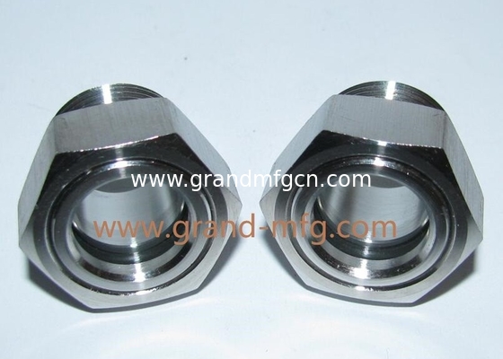 G1/2" G3/4" compresor de refrigeración reductores de velocidad visor vidrio cúpula de burbujas de aceite visor vidrio gauge tapones bsp hilo