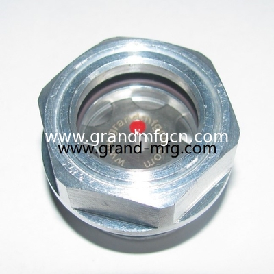 Filamentos masculinos de 1&quot;, 2&quot;, hexágono de aluminio de vidrio de visión de aceite (filamentos métricos y BSP), sin acabado