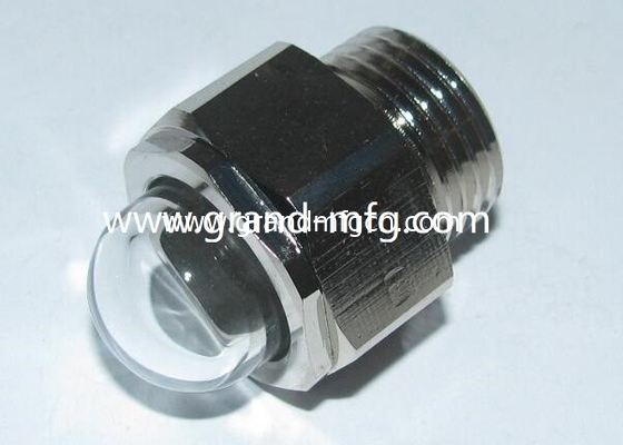 NPT1/2 COOLANT VISION GLASS DE PRESA pesada tanque de descarga VISION GLASS maquinaria industrial radiador de latón líquido