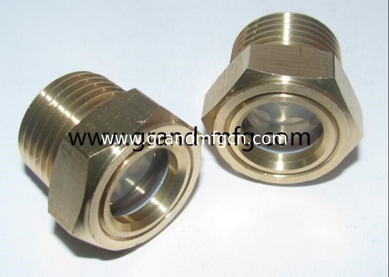 G1&quot; NPT1&quot; visor de aceite de cúpula de latón visor de cúpula de vidrio de fluido visor de puerto visor de aceite visor indicador de nivel de aceite