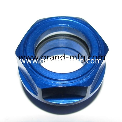 Visión del tanque de refrigeración de aluminio de hilo métrico, vidrio de alta tensión, vidrio de niveles de líquido del radiador, vidrio de aceite