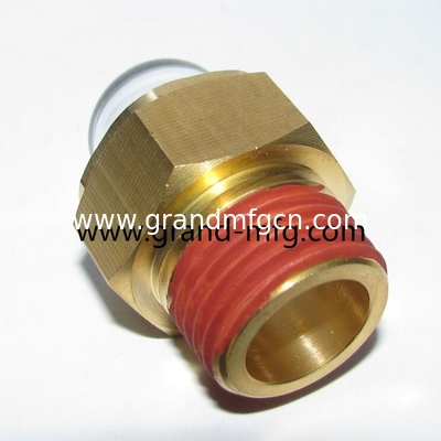 NPT1/2 GM-HDN12 Vidrio de seguridad de latón para el nivel del refrigerante
