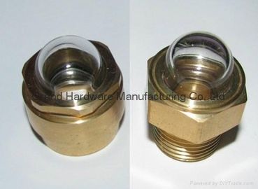 Vidrio de visualización de aceite de forma abovedada de uso pesado de latón medidor de nivel líquido de visualización NPT1/2&quot; NPT3/8&quot; NPT3/4&quot; NPT1&quot;