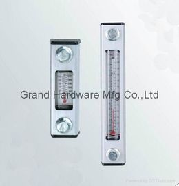 Indicador de nivel de aceite hidráulico de aluminio GM-YWZ-125T con marcas de nivel para contenedores de pared fina