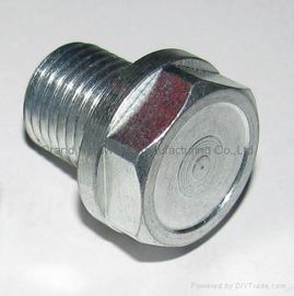 Enchufes hexagonales de aceites de acero zincado, hilo de tubería NPT masculino 1/4",3/8",1/2"3/4",1"