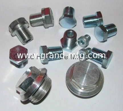 SAE enchufe hexagonal de acero con enchufe de aceite de escape de acero personalizado SS304