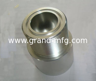 Hombre BSP hilo de aluminio mecanizado por CNC, servicio OEM y ODM
