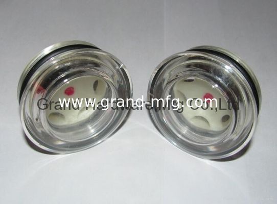 M60x2 Circular Vidor de aceite de plástico Vidor de vidrio con reflector masculino hilo métrico medidor de nivel de líquido M42X2 M36X1.5 Medidor de nivel de aceite