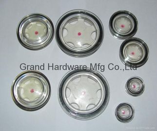 Filamento BSP G3/4&quot; Press Fit Plástico Circular de vidrio de aceite para el depósito hidráulico