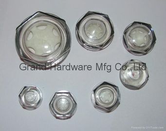 Filamento BSP G3/4&quot; Press Fit Plástico Circular de vidrio de aceite para el depósito hidráulico