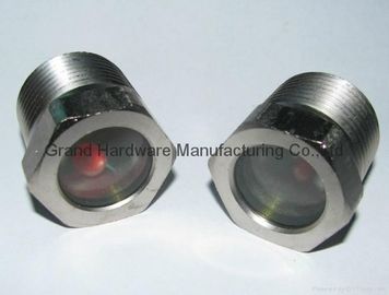 NPT 3/4&quot; de hilo masculino de vidrio fundido Vistas de ventanas para equipos de refrigeración con vidrio natural, niquelado