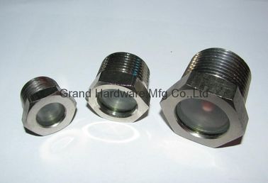 NPT 3/4&quot; de hilo masculino de vidrio fundido Vistas de ventanas para equipos de refrigeración con vidrio natural, niquelado
