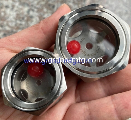 NPT hilo 1/2&quot; 3/8&quot; 3/4 pulgadas 1 pulgada de acero inoxidable vidrio de visión con reflector SS304 Nivel de aceite VISOR PORTO
