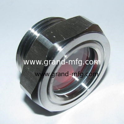 NPT hilo 1/2&quot; 3/8&quot; 3/4 pulgadas 1 pulgada de acero inoxidable vidrio de visión con reflector SS304 Nivel de aceite VISOR PORTO