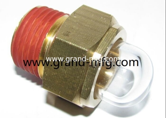 G1&quot; NPT1&quot; visor de aceite de cúpula de latón visor de cúpula de vidrio de fluido visor de puerto visor de aceite visor indicador de nivel de aceite