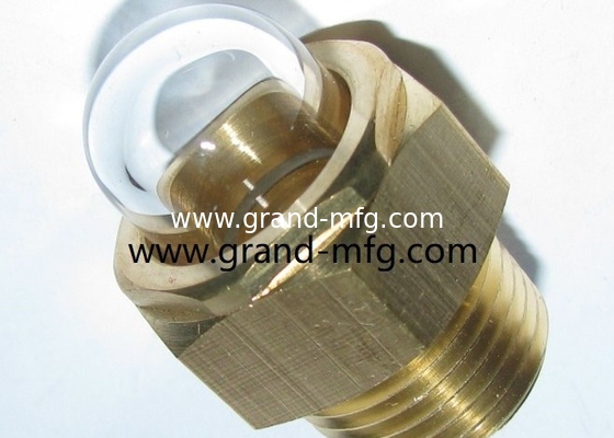 macho NPT 1/2 INCH visor de aceite transparente con cúpula vidrio hex-vinculado visores de nivel de aceite indicadores de medidor de nivel de aceite con bloqueo de hilo
