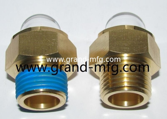 G1/2&quot; G3/4&quot; G1&quot; sistema de enfriamiento de rosca bsp Nivel de aceite de cúpula Medidor de vidrio de visión de burbujas con vidrio transparente