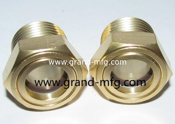 Hombre BSP roscado G3/4&quot; bomba de vacío vidrio indicador de nivel de aceite compressor de aire y vidrio de visión de reducción de aceite