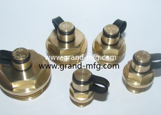 BSP hilo masculino 3/8&quot; 1/2&quot; 3/4&quot; tapones de ventilación respiradores de latón natural, tapones de liberación de aire, fabricante profesional en China