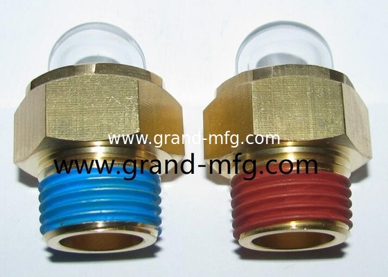 NPT hilo 1/2&quot; 3/8&quot; 3/4&quot; 1&quot; 3-D BULLSEYE COOLANT VISION GLASS SURGER tanque de bronce vidrio