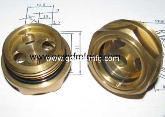 Hombre BSP roscado G3/4&quot; bomba de vacío vidrio indicador de nivel de aceite compressor de aire y vidrio de visión de reducción de aceite