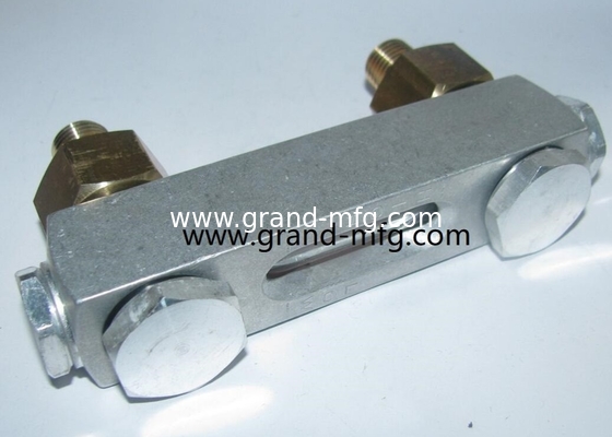 MNPT 1/4 INCH hilo masculino Indicador de nivel de aceite de aluminio con marcas de nivel para el contenedor Visor GRANDMFG personalizado