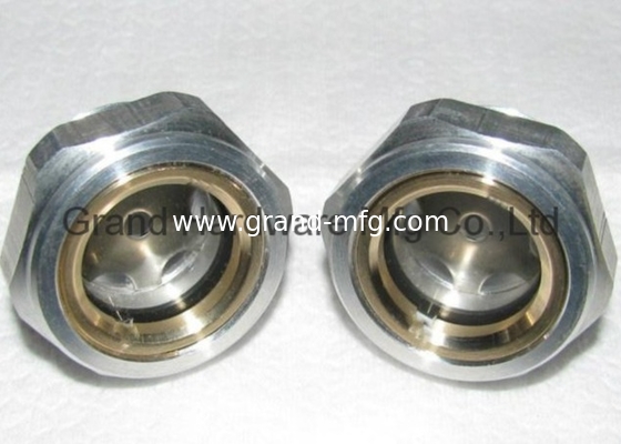 alta presión G1 1/4 INCH 6061 reductor de aceite de aluminio visor de vidrio indicador de nivel de aceite medidor de nivel de fluido servicio OEM y ODM