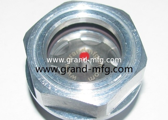 M22X1.5 Reducción de vidrio de aceite de aluminio medidor de fluido de vidrio de vidrio de vidrio de vidrio de vidrio de vidrio de vidrio de vidrio de nivel de aceite soportan la presión de 8bar