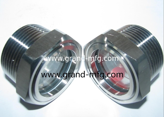 NPT 1-1/4 INCH de acero inoxidable SUS304 vidrio de visualización de nivel de aceite GAUGE de nivel de aceite Servicio OEM sin acabado