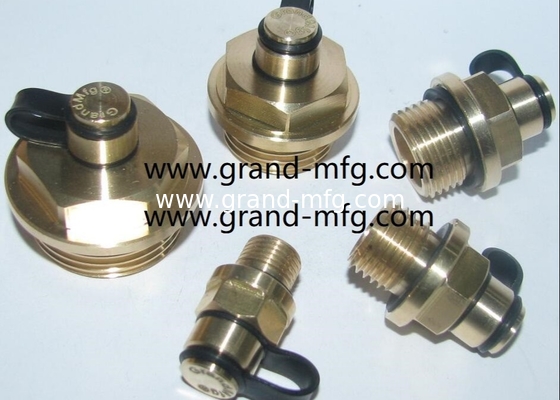 Hombre G hilo 1/8&quot; 1/2&quot; 1/4&quot; de latón natural tapones de ventilación respirador, tapones de liberación de aire, fabricante profesional en China