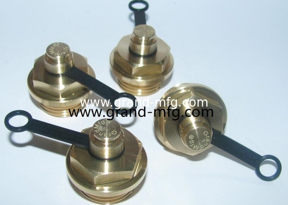 Enchufes de ventilación de latón de hexágono hilo BSP masculino 1/4" 1/2" 3/4" 1" enchufes de tapa de ventilación de aire de caja de cambios roscado personalizado OEM