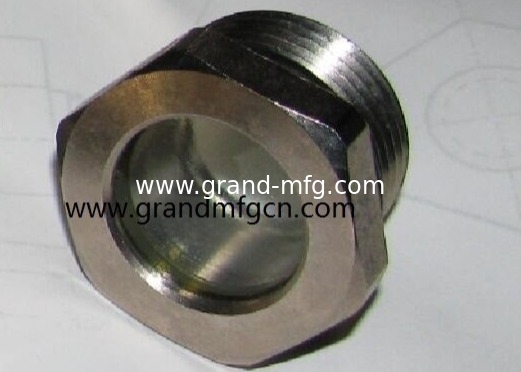 G 1/4" de acero al carbono fundido, vidrio de visor de nivel de aceite, hilo BSP masculino fabricante y vendedor profesional