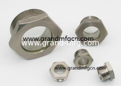G 1/4" de acero al carbono fundido, vidrio de visor de nivel de aceite, hilo BSP masculino fabricante y vendedor profesional