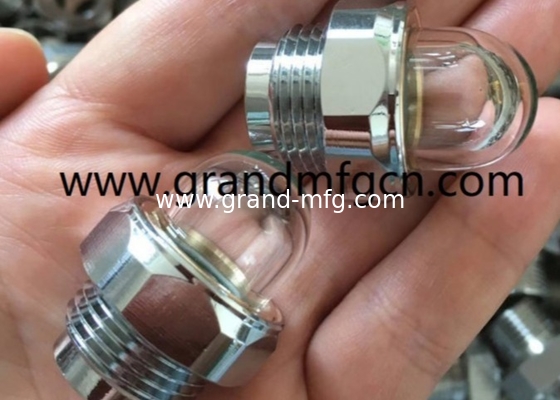 M16x1.5 Hombre BSP G1/2 de acero inoxidable SS304 cúpula de vidrio de visualización de aceite enchufe de vidrio de reducción de engranajes planetarios ss316 vidrio de visualización de nivel de aceite
