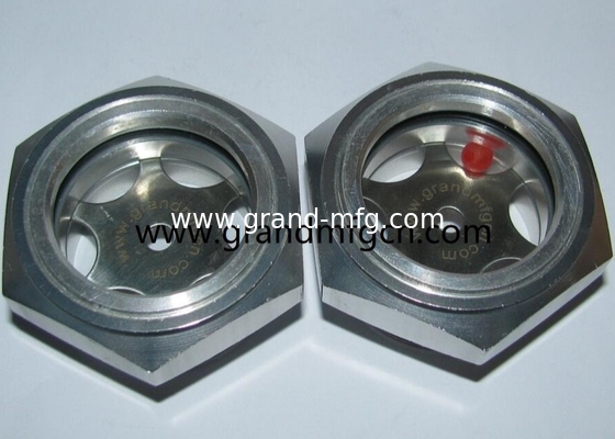 alta presión G1 1/4&quot; 6061 reductor de aceite de aluminio visor de vidrio indicador de nivel de aceite del indicador de nivel de fluido medidor de OEM y ODM servicio