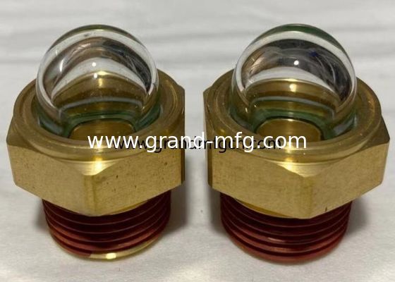 hilo de tubería NPT masculino 1/2 pulgadas gafas de visión 3D flujo medidor de nivel de líquido vidrio de nivel de aceite indicador de vidrio para bombas personalizado