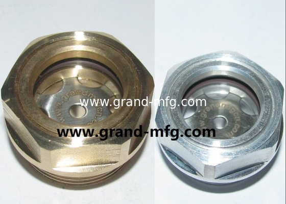 G3/8 pulgadas G1/4 pulgadas G1/2 pulgadas G1 pulgadas Tanque de combustible de gas de petróleo sitio enchufe hilo masculino niveles de aceite de aluminio vidrio de visión de aceite en stock GM-AG12 GM-AG34 GM-AG10 GM-BG34 GM-BG12