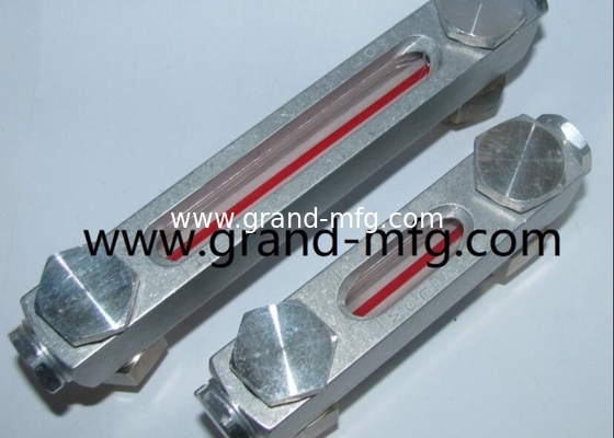 BSP hilo G1/4 G1/2 INCH indicadores de nivel de aceite de latón con marcas de nivel para el contenedor Cajas de engranajes medidor de nivel tubular GM-BG12 GM-BN14 GM-BN12