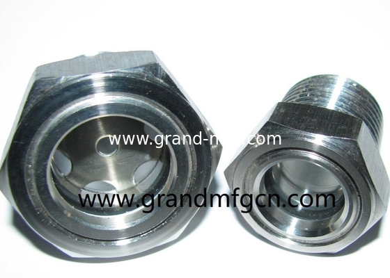 1&quot; MNPT acero inoxidable 304 ojo de toro vidrio visores de nivel de aceite con vidrio templado 1Mpa presión SS316 vidrios de vista de aceite