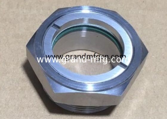 1&quot; NPT de hilo macho Vidrio de visualización del nivel de aceite para cajas de engranajes Extractor de aceite W / tanque de solvente SS304 1500PSI Servicio OEM y ODM