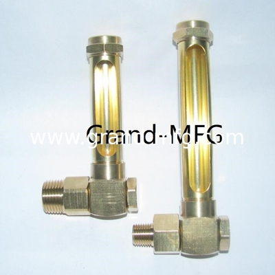 BSP3/8 INCH Indicador de nivel de aceite de latón con marcas de nivel para el contenedor de pared delgada